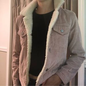 Abercrombie & Fitch Pink Sherpa Jacket